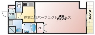 プラリア牧野阪の物件間取画像